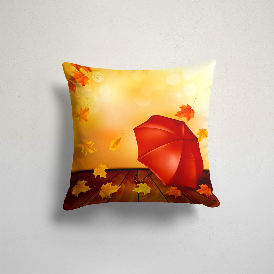 Fall Trend Pillow Cover|Autumn Cushion Case|Dry Leaves Throw Pillow|Decorative Cushion Case|Housewarming Farmhouse Style Outdoor Pillow Case