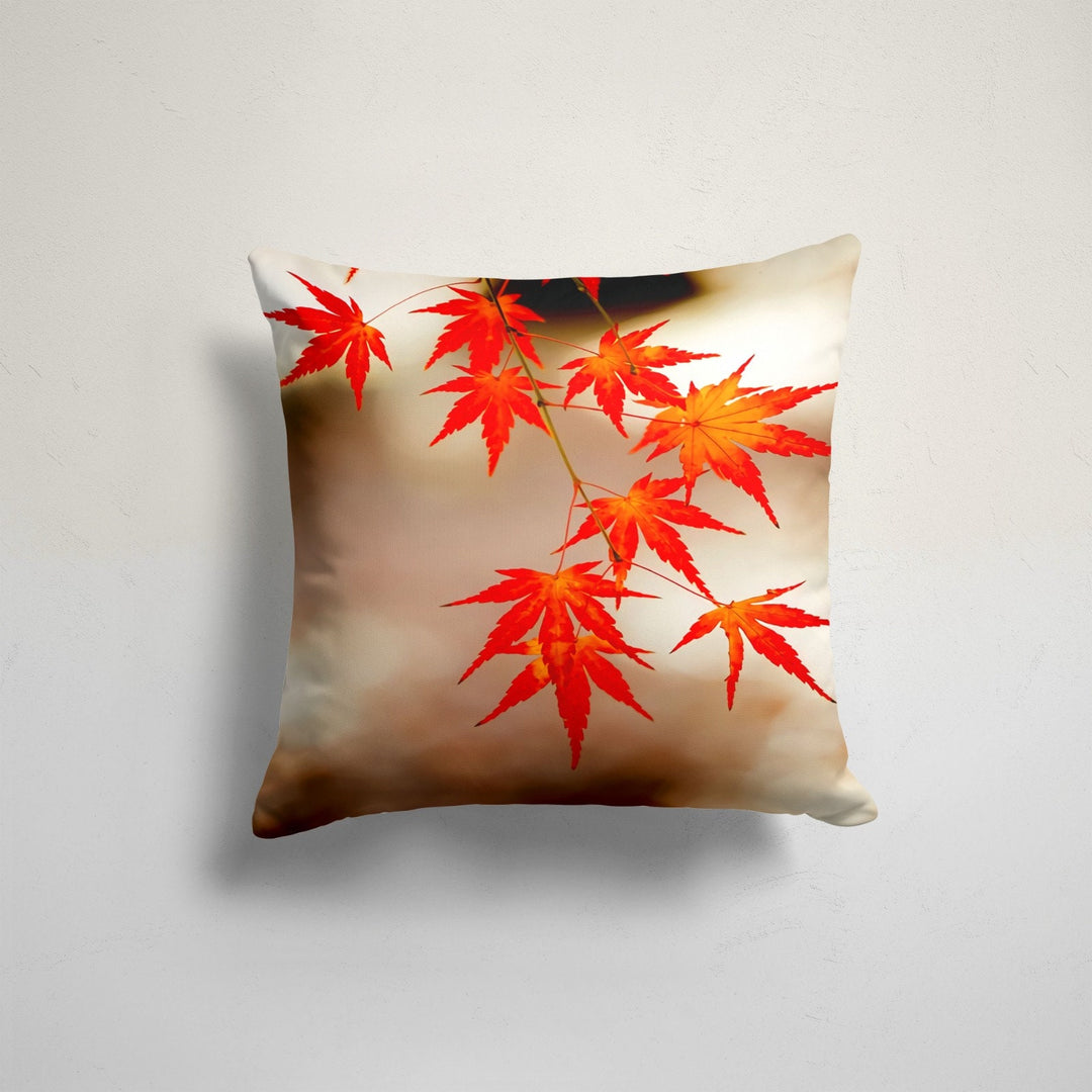 Fall Trend Pillow Cover|Autumn Cushion Case|Dry Leaves Throw Pillow|Decorative Cushion Case|Housewarming Farmhouse Style Outdoor Pillow Case