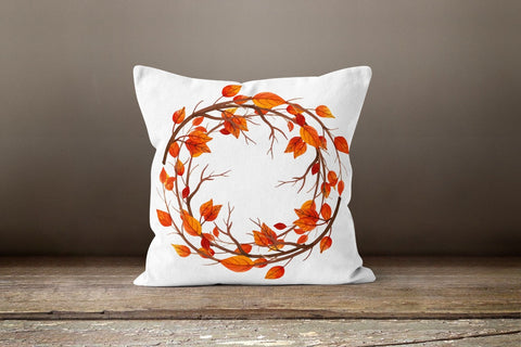 Fall Trend Pillow Cover|Hello Autumn Cushion Case|Dry Leaves Throw Pillow|Sunflower Pillow Cover|Housewarming Farmhouse Outdoor Throw Pillow