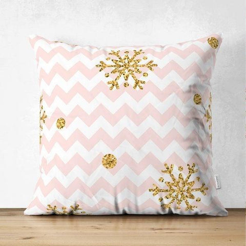 Snowflake Pillow Cover|Winter Home Decor|Suede Winter Cushion Case|Housewarming Gift|Decorative Snowflake Throw Pillow Top|Farmhouse Pillow