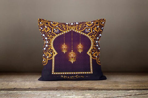 Islamic Pillow Covers|Ramadan Kareem Cushion Case|Eid Mubarak Home Decor|Ramadan Pillow Case|Gift for Muslim Community|Religious Motif Cover