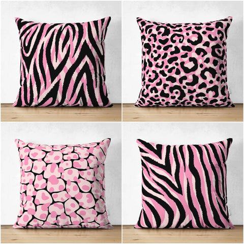Abstract Pillow Cover|Modern Design Suede Pillow Case|Abstract Pink Black Decor|Decorative Pillow Case|Farmhouse Style Authentic Pillow Case