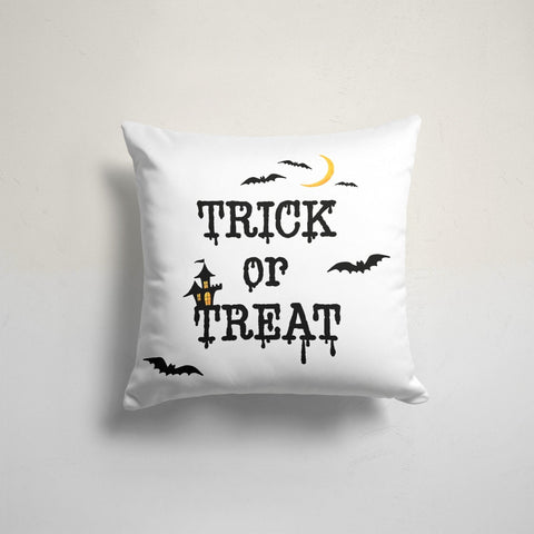Halloween Pillow Case|Haunted House Pillow Cover|Cat with Witch Hat|Happy Halloween Throw Pillow|Trick or Treat|Carved Pumpkin Pillow Sham