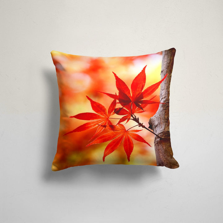 Fall Trend Pillow Cover|Autumn Cushion Case|Dry Leaves Throw Pillow|Decorative Cushion Case|Housewarming Farmhouse Style Outdoor Pillow Case