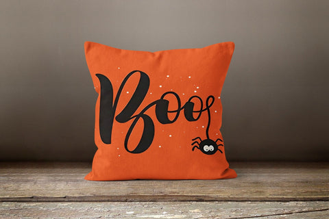 Halloween Pillow Case|Spider Boo Pillow Cover|Happy Halloween Bat Throw Pillow|Trick or Treat Cushion Case|Carved Scary Pumpkin Pillow Top