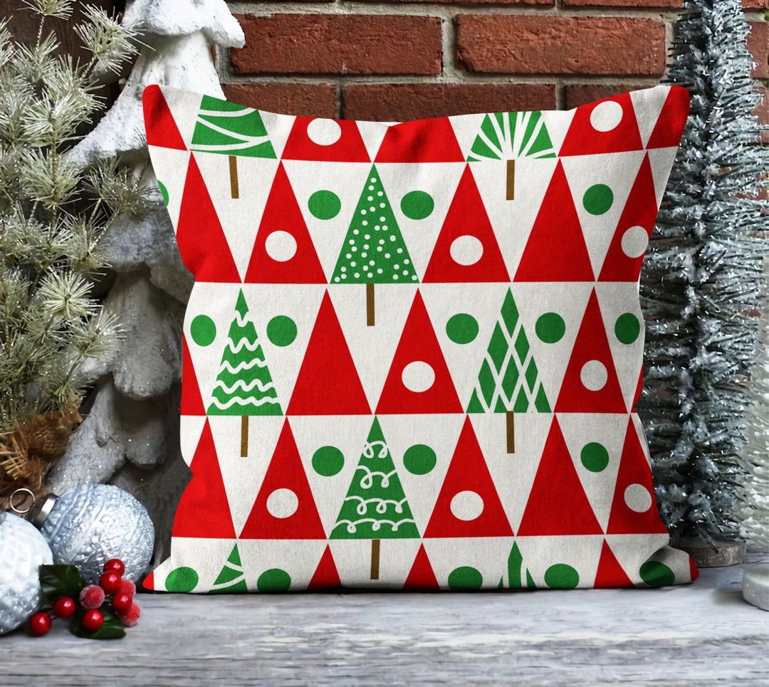 Christmas Pillow Covers|Dwarf Santa Gnome Pillow|Decorative Winter Pillow Case|Xmas Throw Pillow Top|Xmas Gift Ideas|Christmas Tree Decor