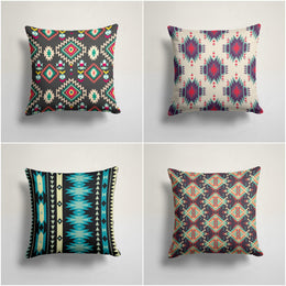 Rug Design Pillow Cover|Southwestern Cushion Case|Decorative Pillowcase|Aztec Print Cushion Case|Ethnic Home Decor|Geometric Throw Pillowtop