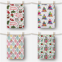 Christmas Kitchen Towel|Christmas Tree Dish Towel|Xmas Design Hand Towel|Decorative Hand Towel|Merry Christmas Tea Towel|Xmas Hand Towel