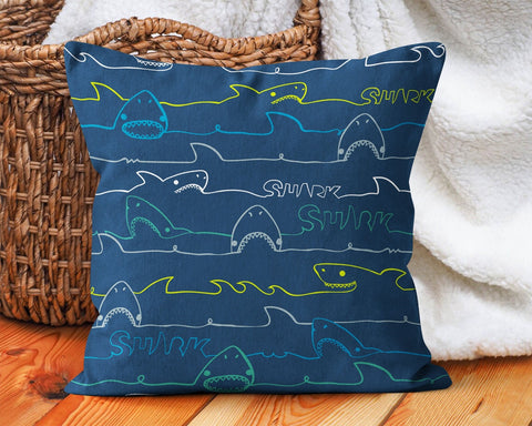 Kids Pillow Cover|Decorative Nautical Pillow Case|Kids Room Cushion Case|Boho Bedding Decor|Housewarming Cushion|Colorful Throw Pillow Top