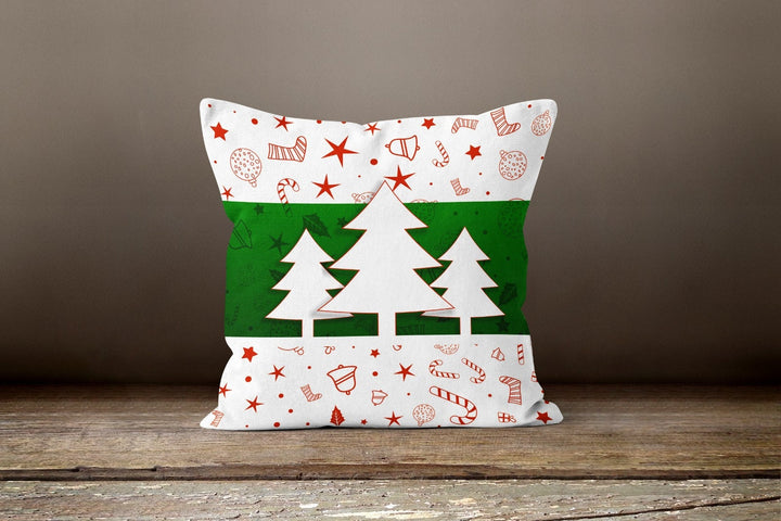 Christmas Pillow Covers|Xmas Tree Decor|Winter Decorative Pillow Case|Xmas Tree Throw Pillow|Outdoor Pillow Cover|Christmas Home Decor