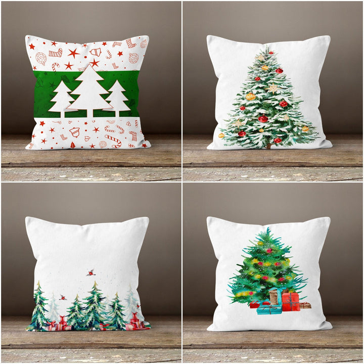 Christmas Pillow Covers|Xmas Tree Decor|Winter Decorative Pillow Case|Xmas Tree Throw Pillow|Outdoor Pillow Cover|Christmas Home Decor