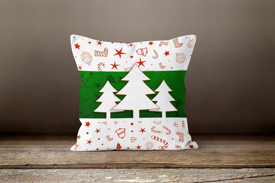 Christmas Pillow Covers|Xmas Tree Decor|Winter Decorative Pillow Case|Xmas Tree Throw Pillow|Outdoor Pillow Cover|Christmas Home Decor