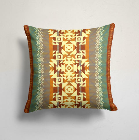 Rug Design Pillow Cover|Southwestern Cushion Case|Decorative Kilim Pillow|Aztec Print Cushion Case|Ethnic Home Decor|Geometric Pillowcase
