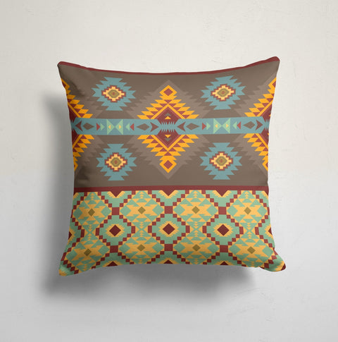 Rug Design Pillow Cover|Southwestern Cushion Case|Decorative Kilim Pillow|Aztec Print Cushion Case|Ethnic Home Decor|Geometric Pillowcase