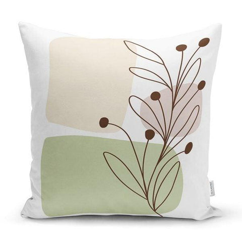 Onedraw Pillow Cover|Abstract Floral Pillow Case|Leaf and Flower Print Cushion Cover|Decorative Pillow Case|Farmhouse Style Authentic Pillow
