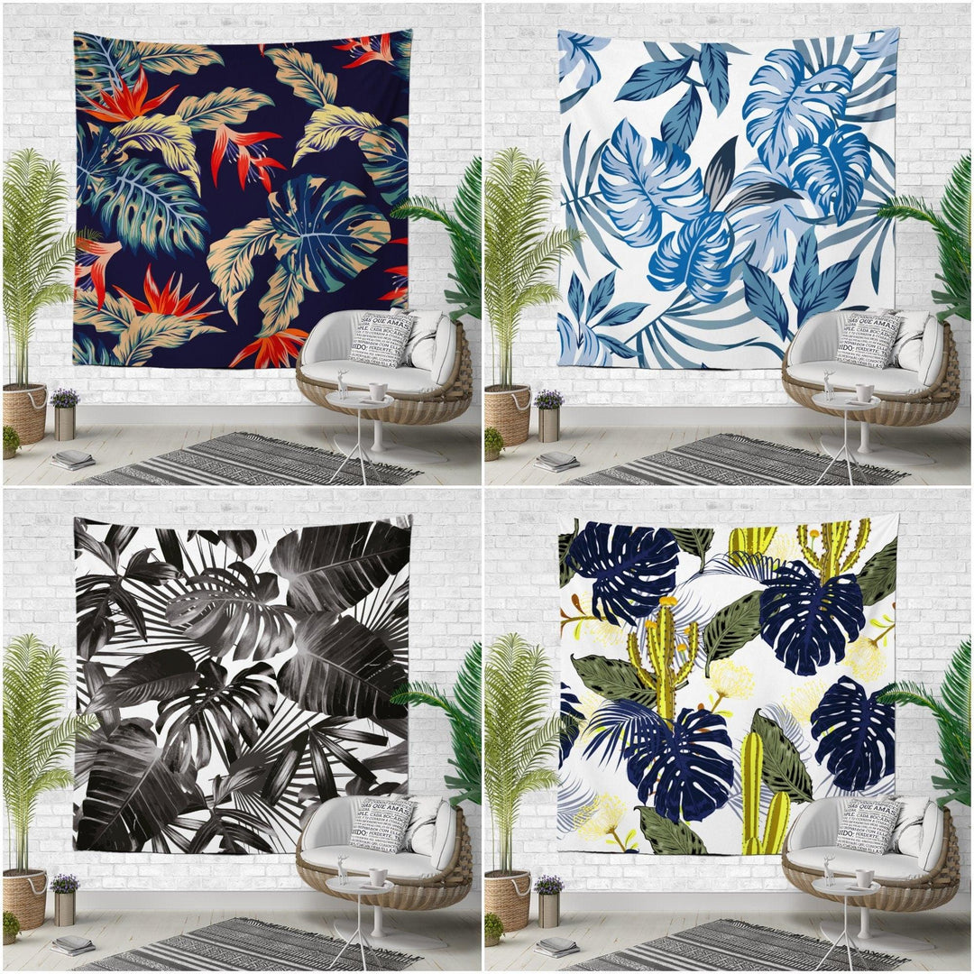 plant tapestry wall hanging Decorative Colorful Plants Wall Tapestry