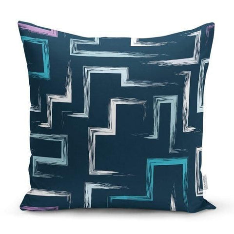 Abstract Pillow Cover|Modern Design Pillow Case|Abstract Geometric Cushion Cover|Decorative Pillow Case|Farmhouse Style Authentic Pillow Top