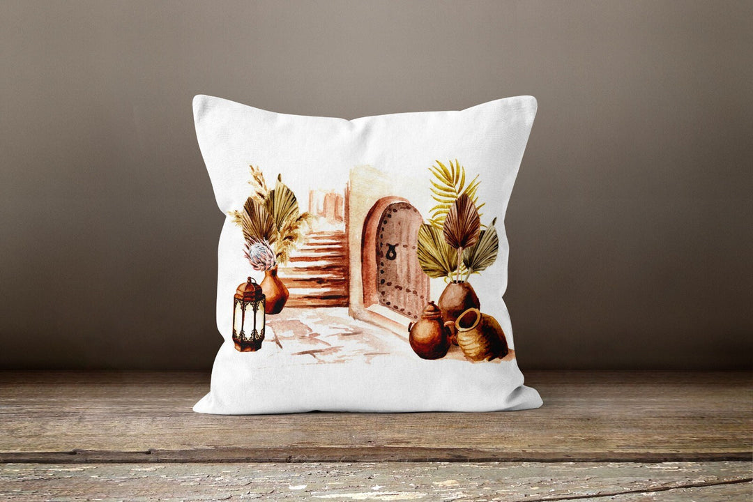 Thanksgiving Pillow Cover|Orange Leaves in Basket Cushion Case|Happy Thanksgiving Throw Pillow|Housewarming Autumn Trend Plaid Pillow Top
