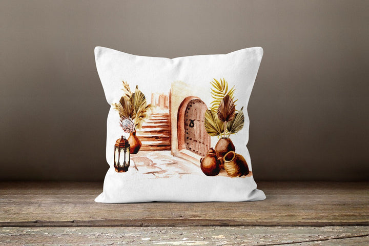 Thanksgiving Pillow Cover|Orange Leaves in Basket Cushion Case|Happy Thanksgiving Throw Pillow|Housewarming Autumn Trend Plaid Pillow Top