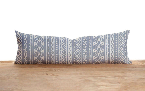 Long Lumbar Pillow Case|Boho Aztec Tribal Bolster Pillow Cover|Southwestern Farmhouse Oversized Lumbar Pillow|Nordic Scandinavian Long Decor