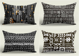 African Tribal Pillow Cover|Southwestern Cushion Case|Rug Design Rectangle Pillow|Aztec Print Ethnic Home Decor|Nordic Geometric Pillow Top
