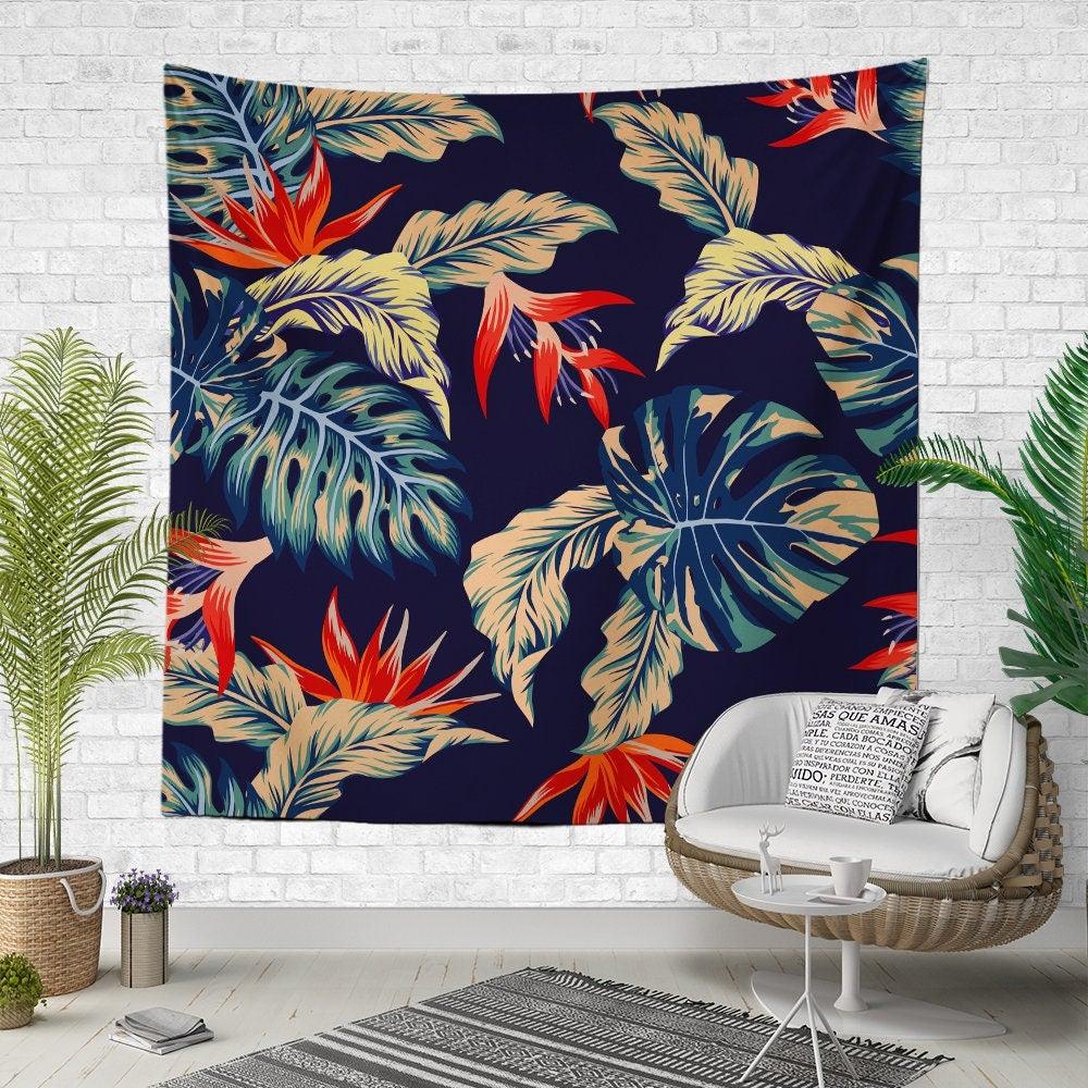 hanging plant tapestry Decorative Colorful Plants Wall Tapestry