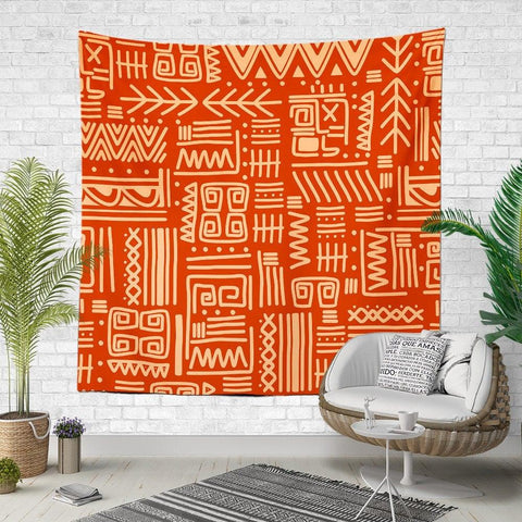 Ethnic Wall Tapestry|Decorative Tribal Wall Hanging Art Decor|Authentic Colorful Fabric Wall Art|Boho Style Geometric Tapestry|Mandala Decor
