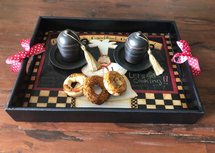 Hand Painted Chef Tray|Wooden Decor|Custom Table Decor|Acrylic Paint|Serving Tray|Home Decor|Gift for Women|Wooden Art|Housewarming Gift