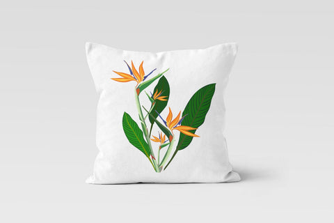 Green Leaves Pillow Cover|Floral Pillow Cover|Tropical Cushion Case|Decorative Leaves Pillow|Boho Bedding Decor|Housewarming Outdoor Pillow