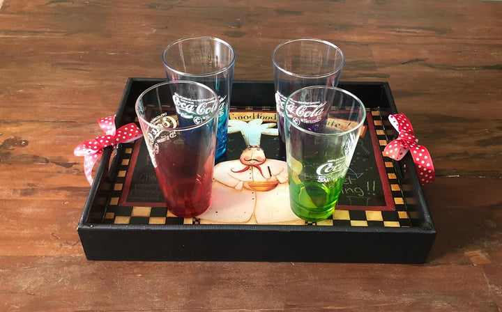 Hand Painted Chef Tray|Wooden Decor|Custom Table Decor|Acrylic Paint|Serving Tray|Home Decor|Gift for Women|Wooden Art|Housewarming Gift