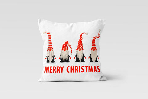 Christmas Pillow Covers|Dwarf Santa Claus Decor|Checkered Gnome Pillow Case|Xmas Throw Pillow|Merry Christmas Decor|Love Print Xmas Pillow