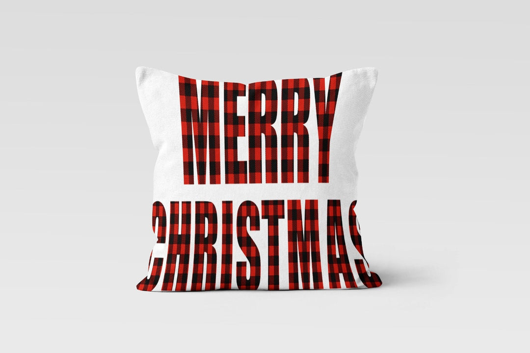Christmas Pillow Covers|Dwarf Santa Claus Decor|Checkered Gnome Pillow Case|Xmas Throw Pillow|Merry Christmas Decor|Love Print Xmas Pillow