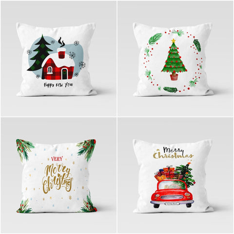 Christmas Pillow Covers|Very Merry Christmas Cushion Case|Decorative Winter Pillow|Xmas Home Decor|Xmas Gift Ideas|Happy New Year Pillow Top