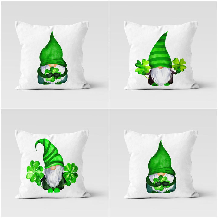Christmas Pillow Cover|Green Dwarf Santa Claus Xmas Decor|Decorative Winter Pillow Case|Xmas Throw Pillow|Gnome Pillow Cover|Outdoor Pillow