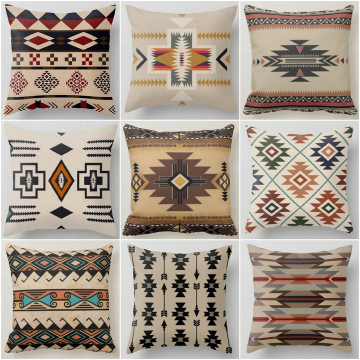 Pillow Cover 12x12|Aztec Collection|Pillow For Bedroom|Santa Fe Pillow|Outdoor Pillow Sham|Rug Pillow Covers|Pillow Cover 22x22|Boho Pillow