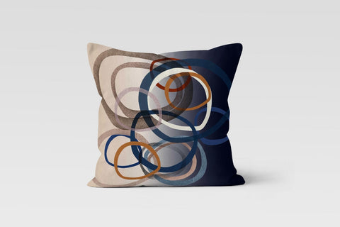 Abstract Pillow Cover|Brown Beige Color Cushion Case|Decorative Outdoor Pillow Top|Boho Bedding Pillow Cover|Contemporary Throw Pillow Top