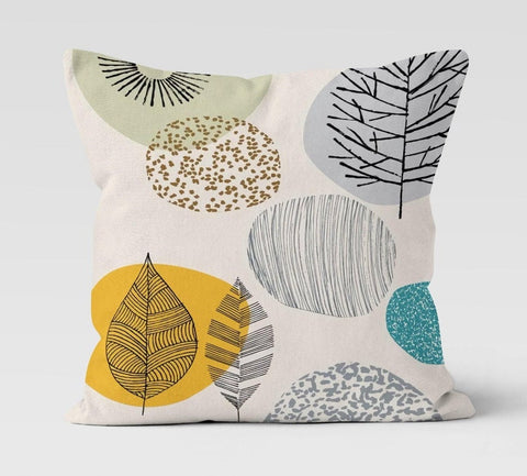 Abstract Trees Pillow Cover|Tree Drawing Cushion Case|Decorative Outdoor Pillow Top|Boho Bedding Pillow Cover|Farmhouse Style Throw Pillow