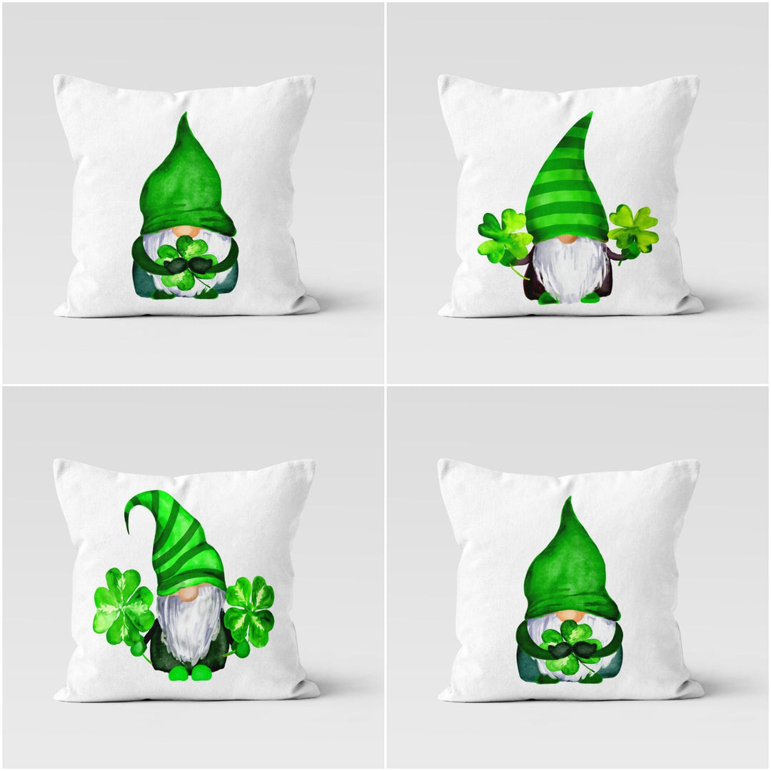 Christmas Pillow Cover|Green Dwarf Santa Claus Xmas Decor|Decorative Winter Pillow Case|Xmas Throw Pillow|Gnome Pillow Cover|Outdoor Pillow