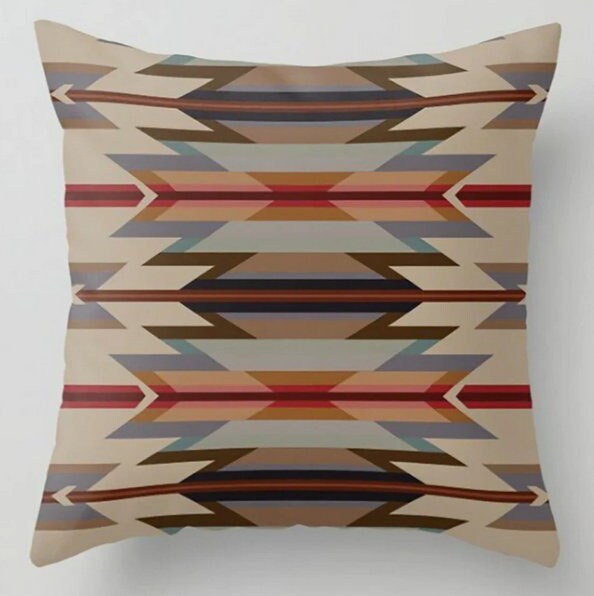 Pillow Cover 12x12|Aztec Collection|Pillow For Bedroom|Santa Fe Pillow|Outdoor Pillow Sham|Rug Pillow Covers|Pillow Cover 22x22|Boho Pillow