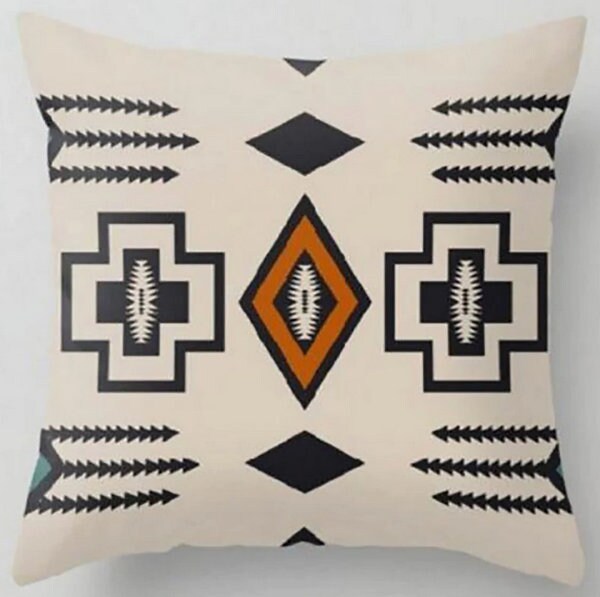 Pillow Cover 12x12|Aztec Collection|Pillow For Bedroom|Santa Fe Pillow|Outdoor Pillow Sham|Rug Pillow Covers|Pillow Cover 22x22|Boho Pillow