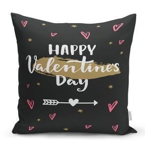 Set of 4 Valentine's Day Pillow Covers|Love is in The Air Home Decor|Heart Print Cushion Case|Anniversary Love You Throw Pillow for Fiance
