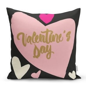 Set of 4 Valentine's Day Pillow Covers|Powder Pink Interior Valentine Decoration|February 14 Cushion|XOXO Bedroom Pillow|Gift For Sweetheart