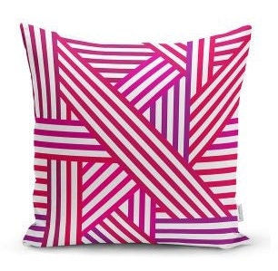 Set of 4 Valentine's Day Pillow Covers|Pink and White Love Home Decor|Geometric Romantic Cushion Case|Anniversary Gift for Wife|Pink Heart