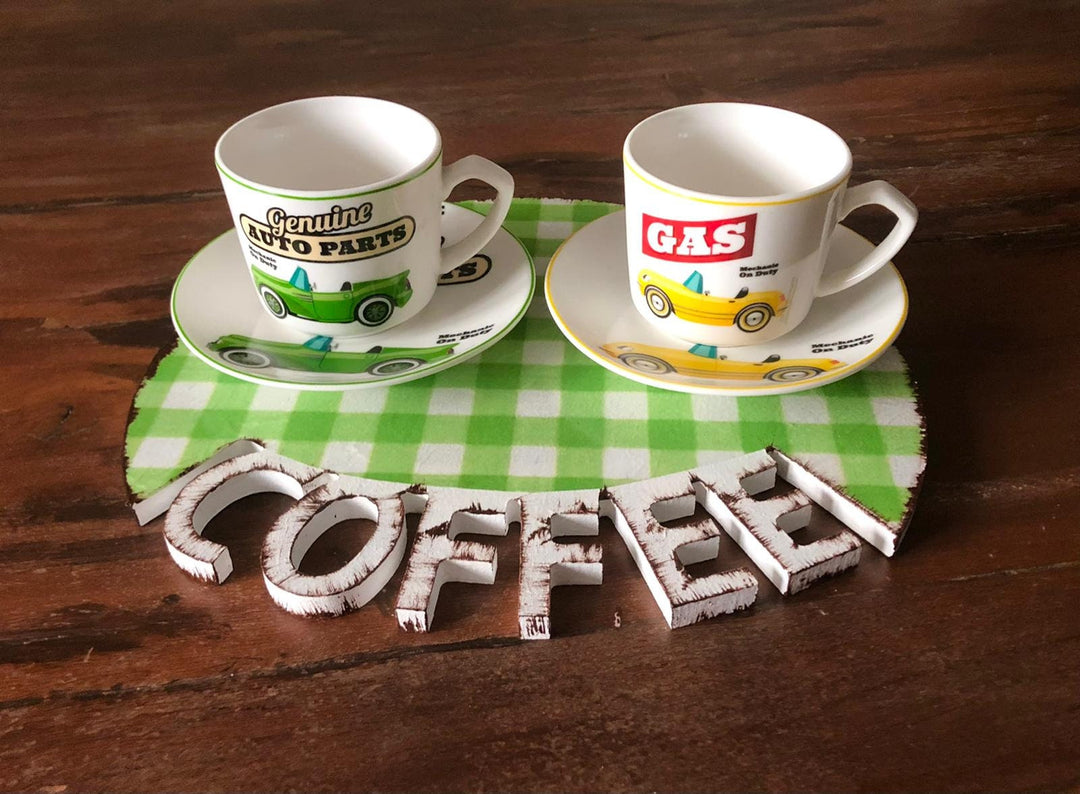 Wooden Coffee Serving Tray Set of 2|Coffee Break Coaster|Coffee Presentation Board|Coffee Time Tea Plate|Natural Wood Housewarming Gift