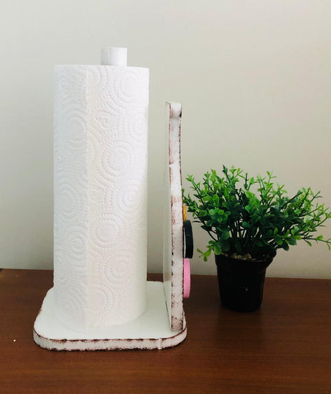 Wooden Paper Towel Holder|Standing Paper Towel Dispenser|Kitchen Towel Holder|Farmhouse Kitchen Decor|Table Top Towel Holder|Cute Home Decor