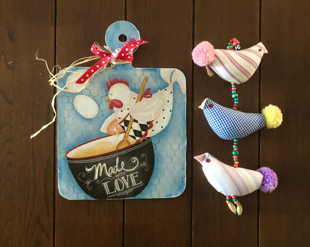 Hand Painted Serving Tray/Board|Presentation Plate|Wooden Table Decor|Original Home Decor|Kitchen Decor|Handmade Housewarming Gift For Her