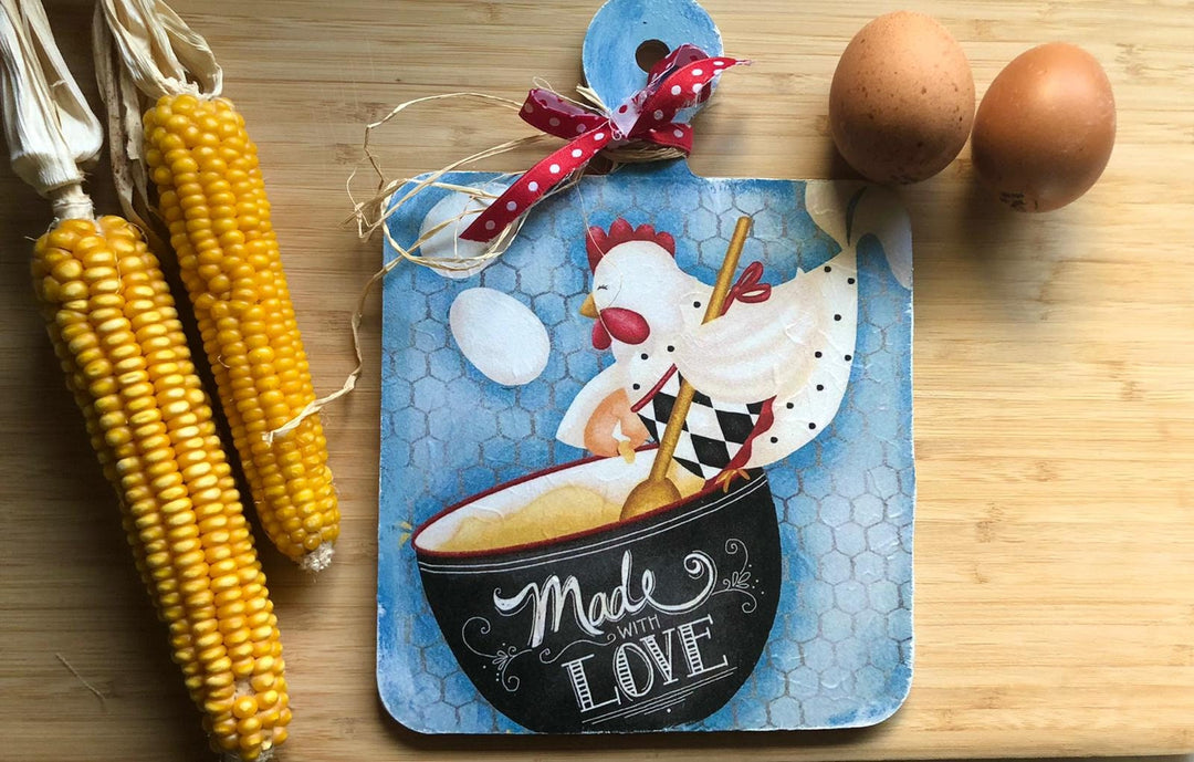 Hand Painted Serving Tray/Board|Presentation Plate|Wooden Table Decor|Original Home Decor|Kitchen Decor|Handmade Housewarming Gift For Her