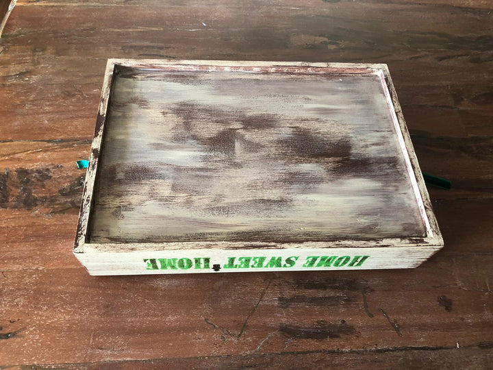 Hand Painted Wooden Tray|Wooden Decor|Custom Table Decor|Acrylic Paint|Serving Tray|Home Decor|Gift for Women|Wooden Art|Housewarming Gift