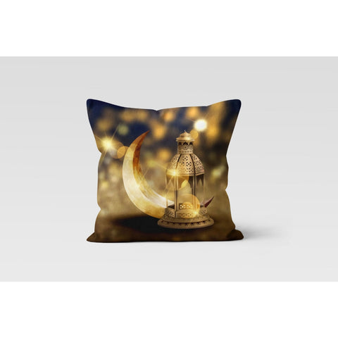 Islamic Cushion Case|Ramadan Kareem Pillow Top|Ramadan Mubarak Home Decor|Islamic Pillow Case|Gift for Muslims|Authentic Motif Cushion Cover