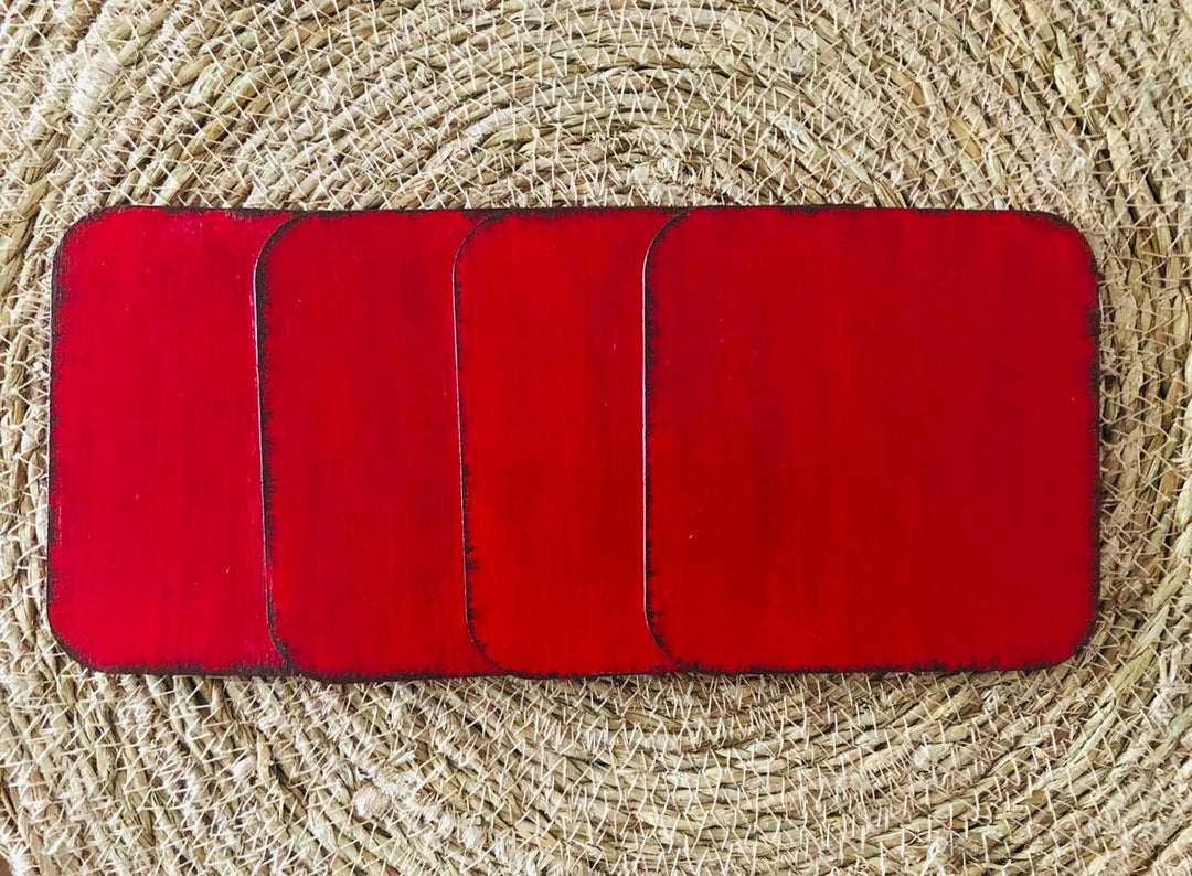 Be My Valentine Coaster Set of 4|Valentine's Day Gift For Her|Romantic Home Decor|Coaster Gift For Girlfriend|Handmade Coffee Table Decor